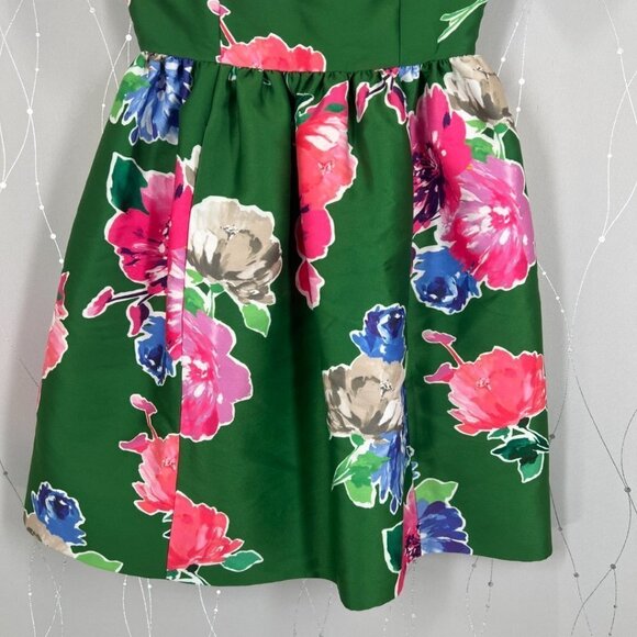 Kate Spade Green Stelli Floral Short Sleeve Dress $398 - Picture 8 of 14